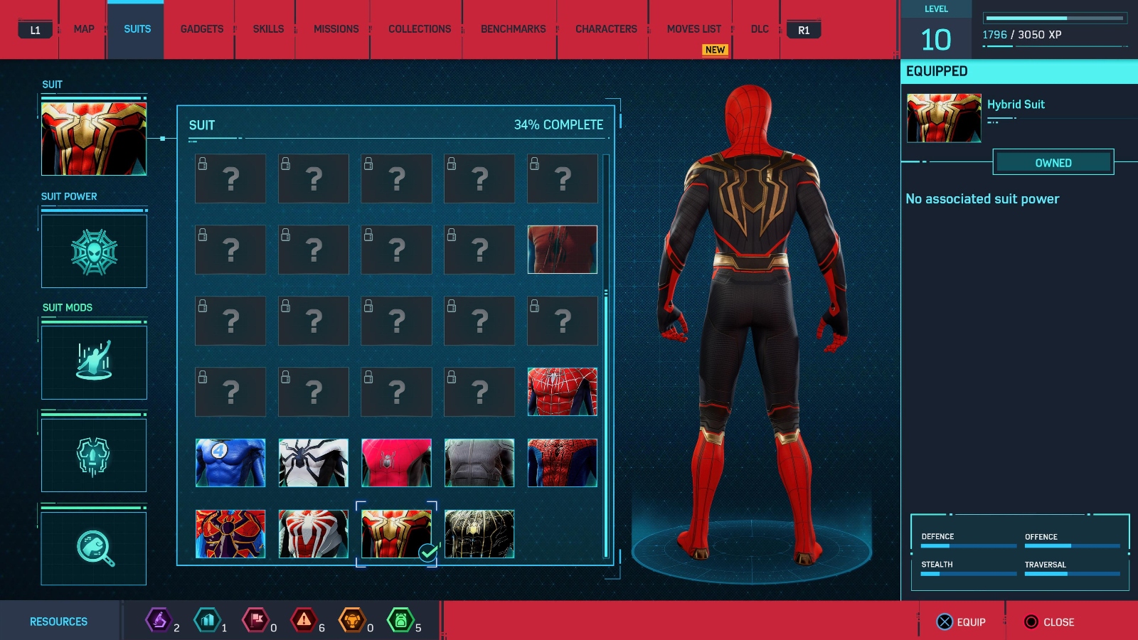 Marvel's Spider-Man Remastered Hybrid Suit Back