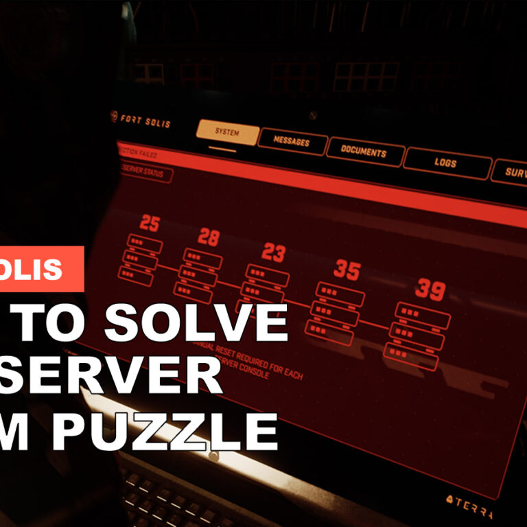 How To Solve The Server Room Puzzle Fort Solis 1
