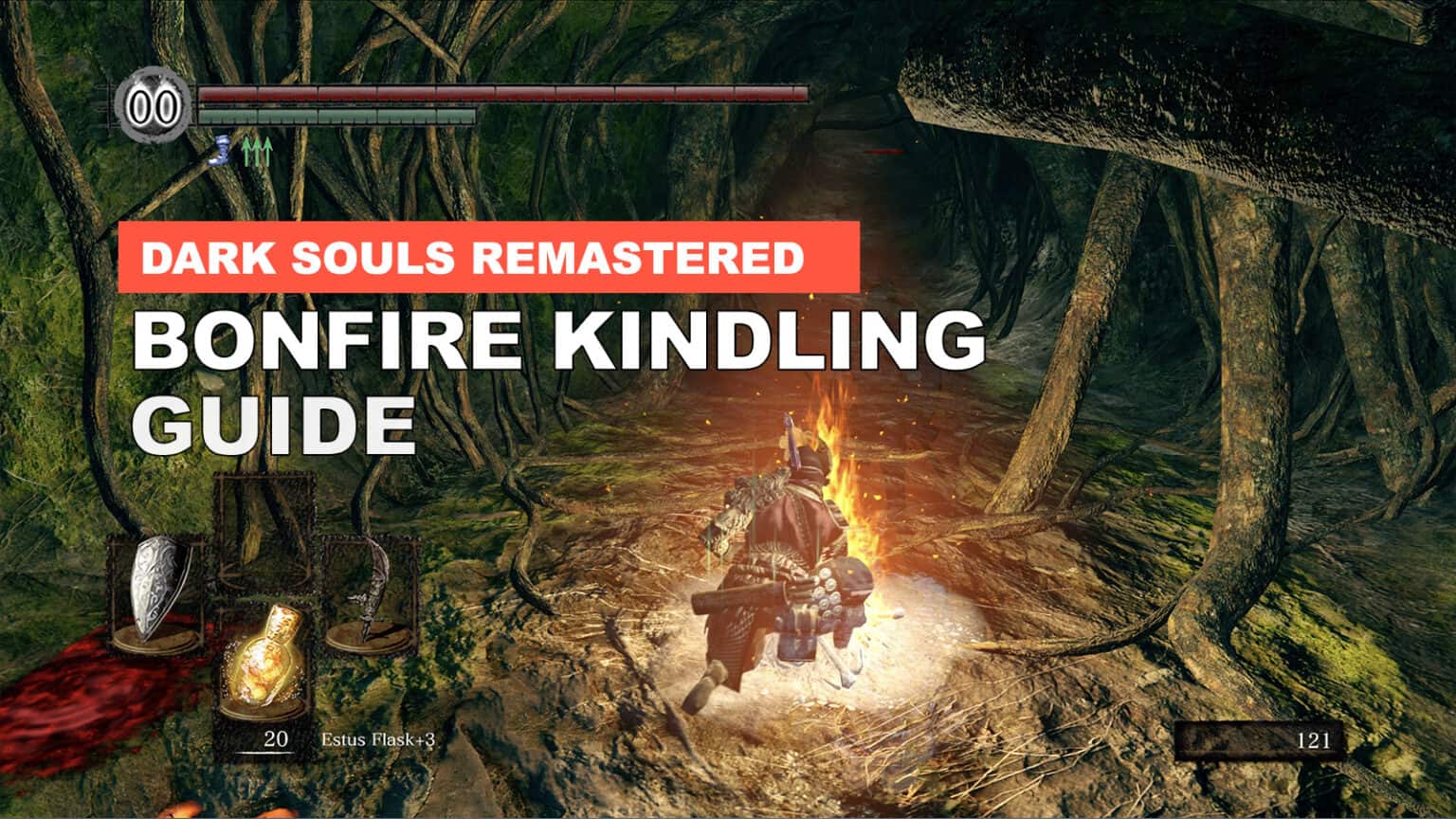 Bonfire Kindling In Dark Souls How To Get More Estus Flask Charges   Dark Souls Remastered Kindling 1536x864 