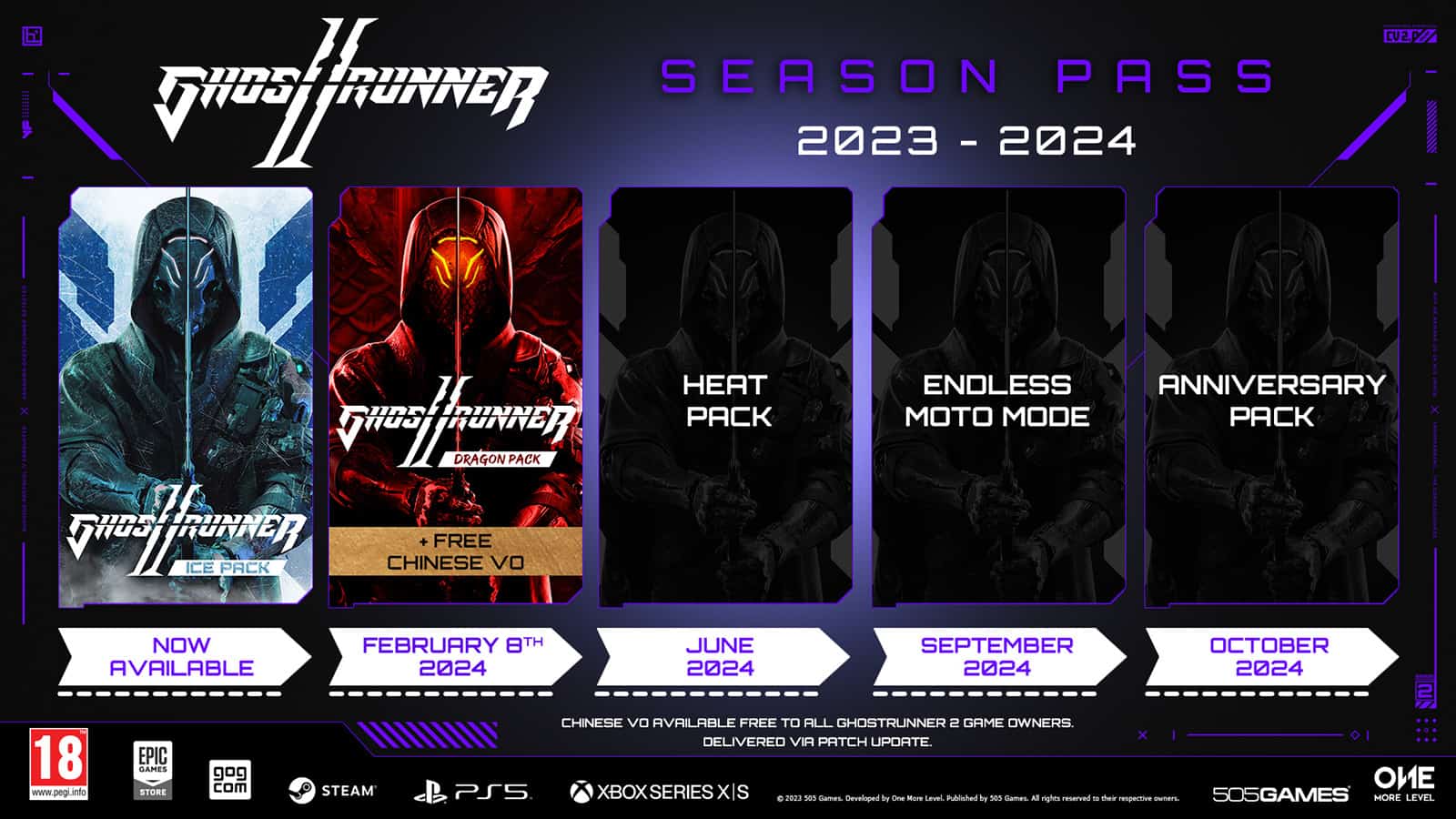 Ghostrunner Season Pass Timeline