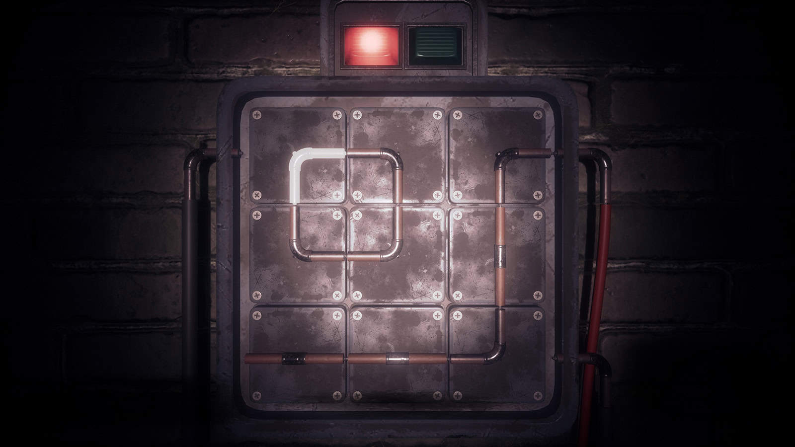 A screenshot of horror game Puppet House showing one of the many puzzles you'll need to solve