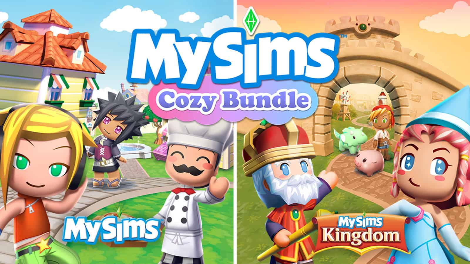 The official artwork for MySims Cozy Bundle