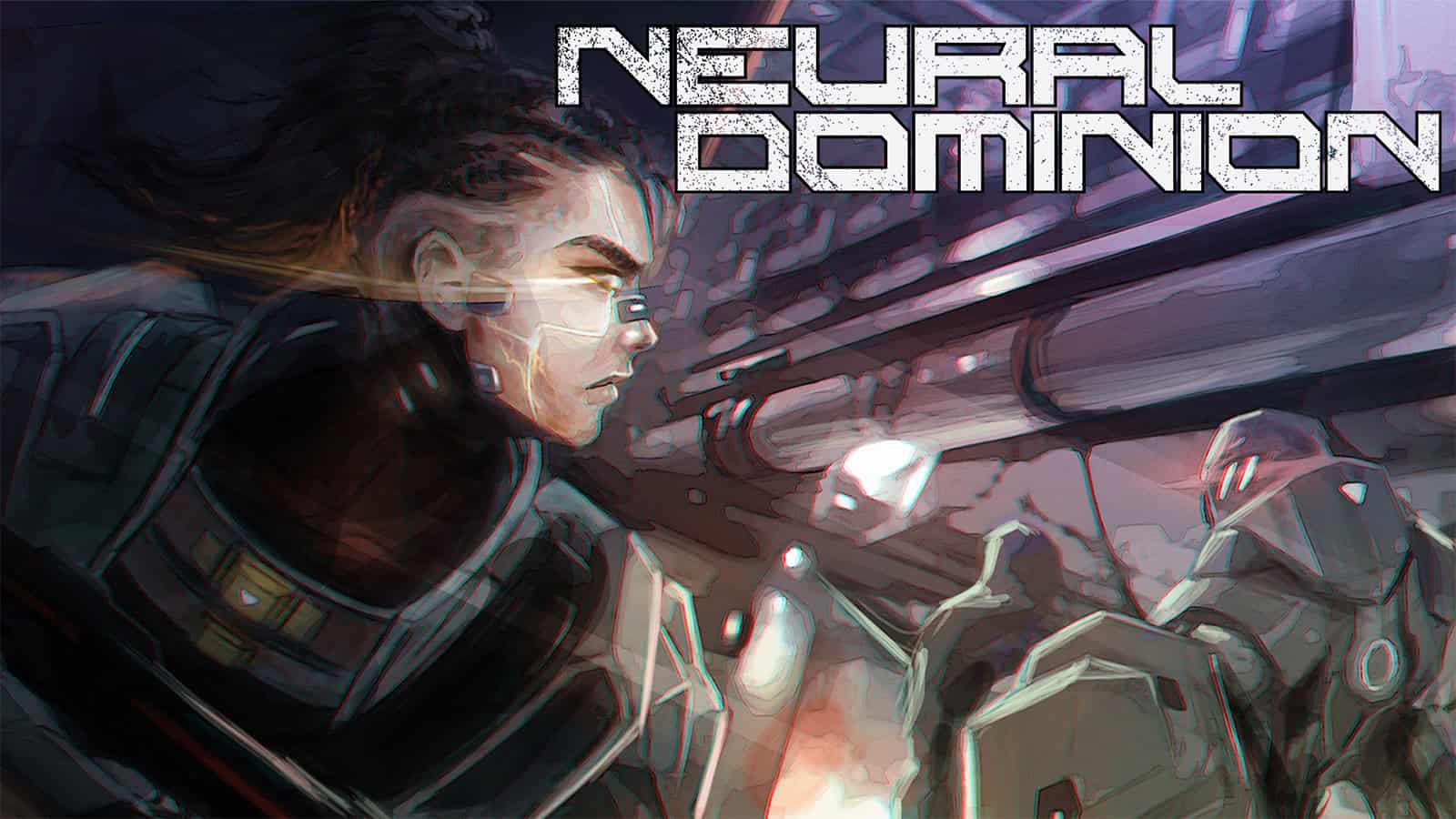 The official artwork for Cyberpunk 4X strategy game Neural Dominion