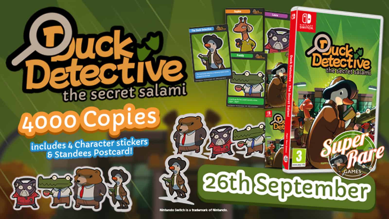 A look at Super Rare Games' limited physical release of Duck Detective: The Secret Salami.