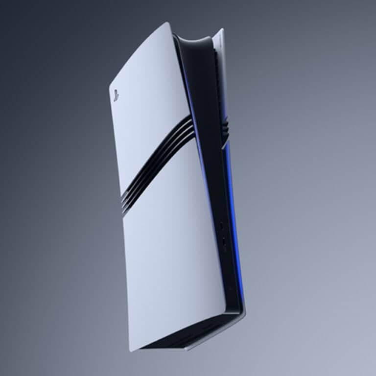 An official look at the PS5 Pro console.