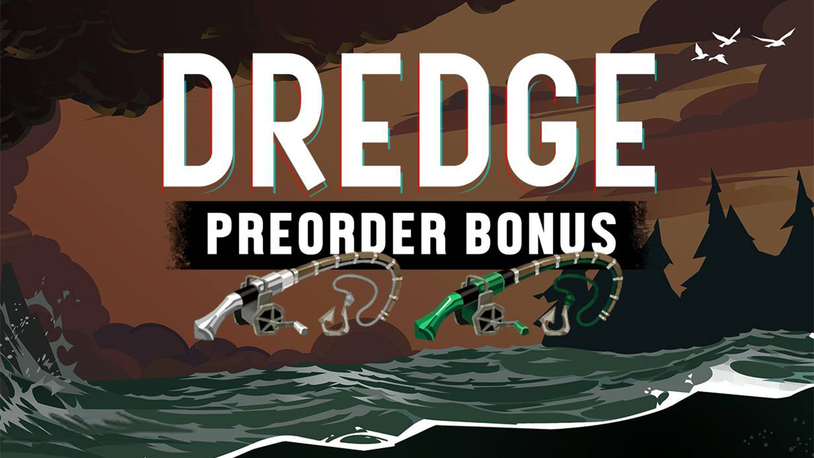 A look at the two pre-order rods available with Dredge on mobile and MacOS.