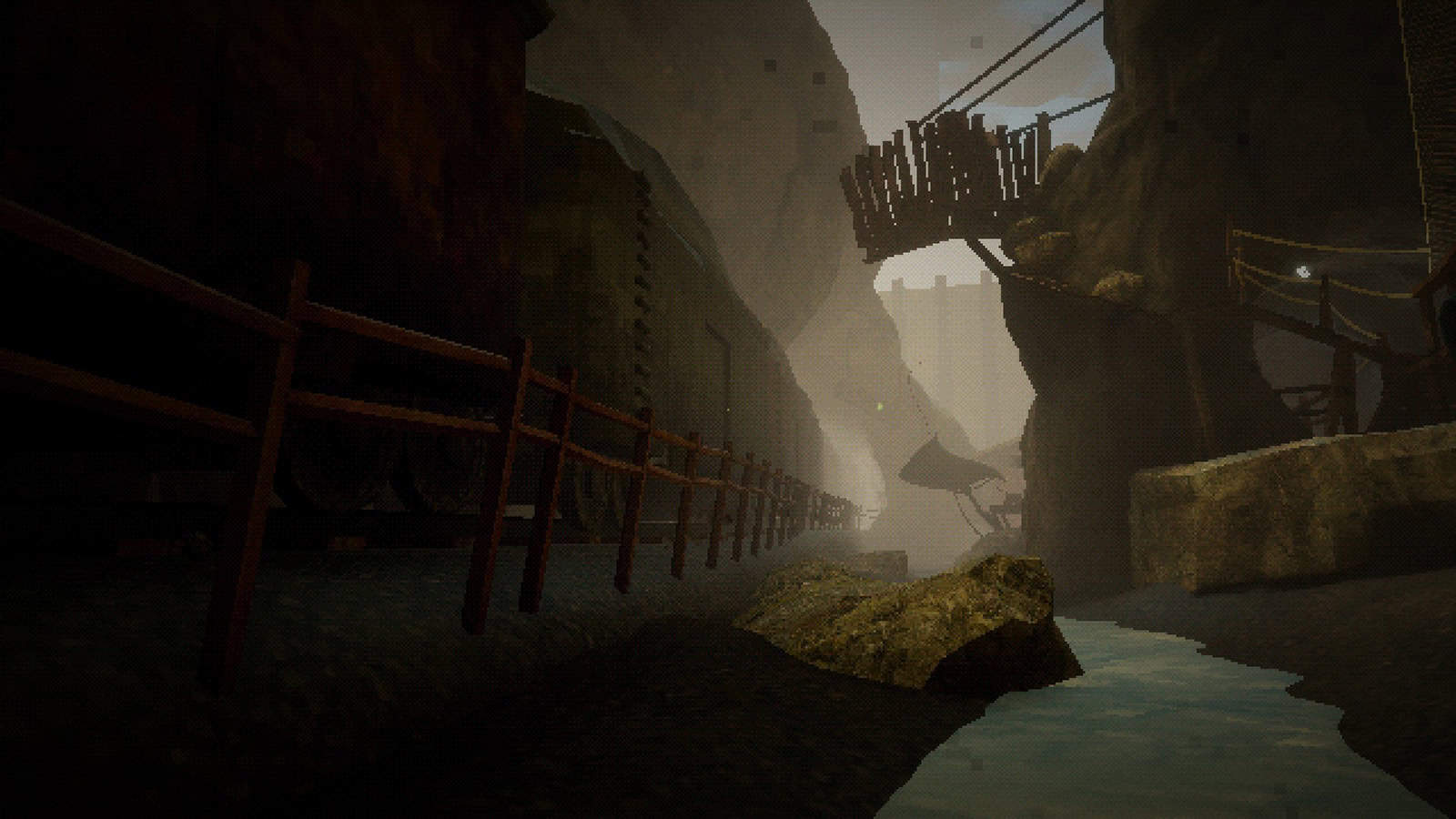 A screenshot from Threshold, showing the mountain you'll be playing at.