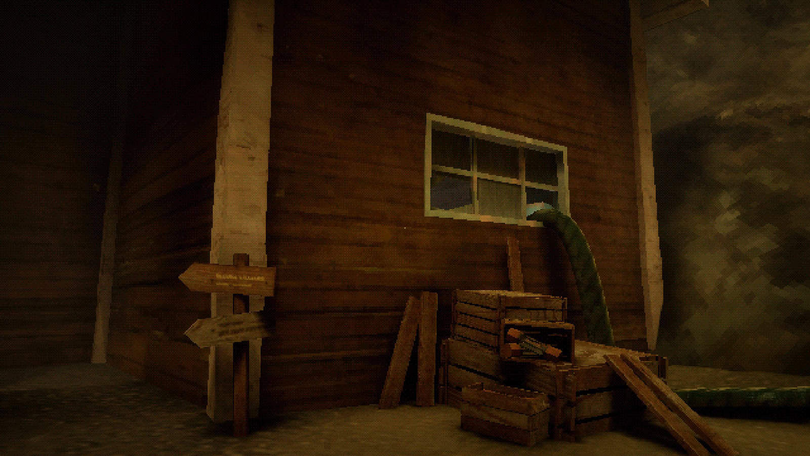 A screenshot from Threshold, showing the rancid living conditions.