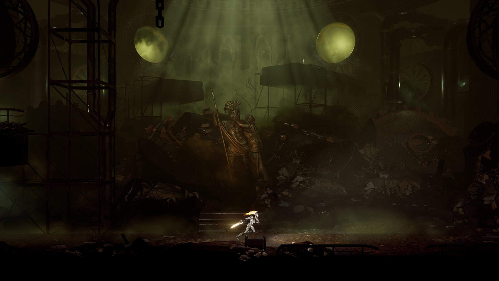 An official screenshot of Somber Echoes, showing the environment you'll have to explore.