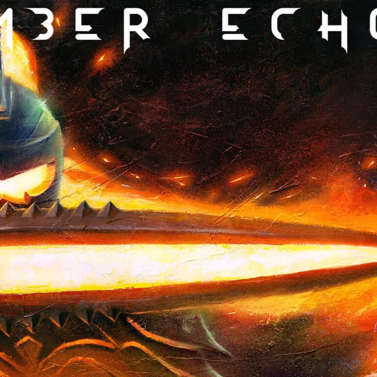 The official artwork for dark-fantasy Metroidvania Somber Echoes.