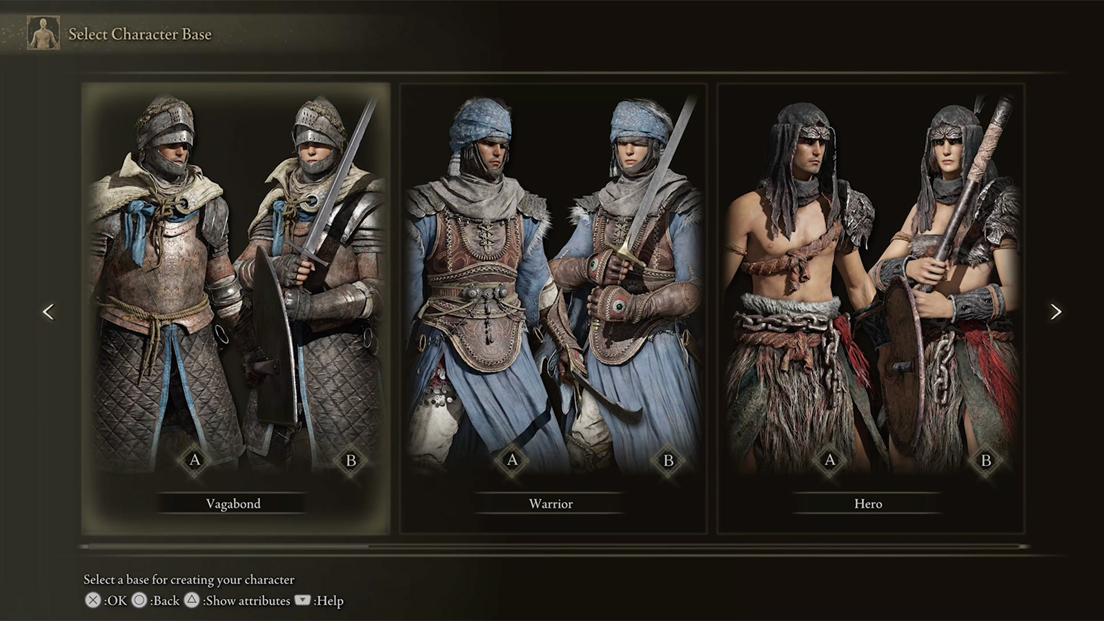 A screenshot from my Elden Ring game, showing the character creation screen. 