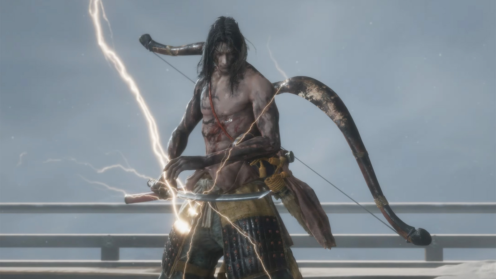 A screenshot of Genichiro, Way of Tomoe.